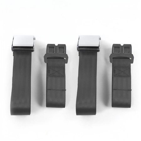 GEARED2GOLF Airplane 2 Point Charcoal Lap Bench Seat Belt Kit with 3 Belts for 1953-1956 Ford Truck GE1350088